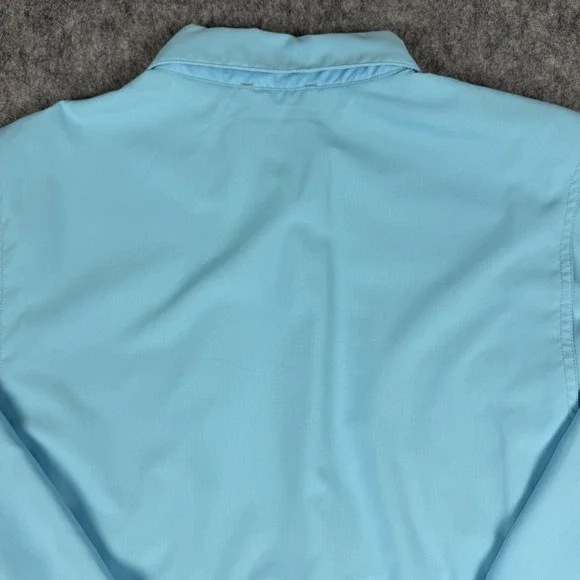 Patagonia Sol Patrol Fishing Shirt Mens Medium Turquoise Long Sleeve Ripstop - Picture 15 of 15